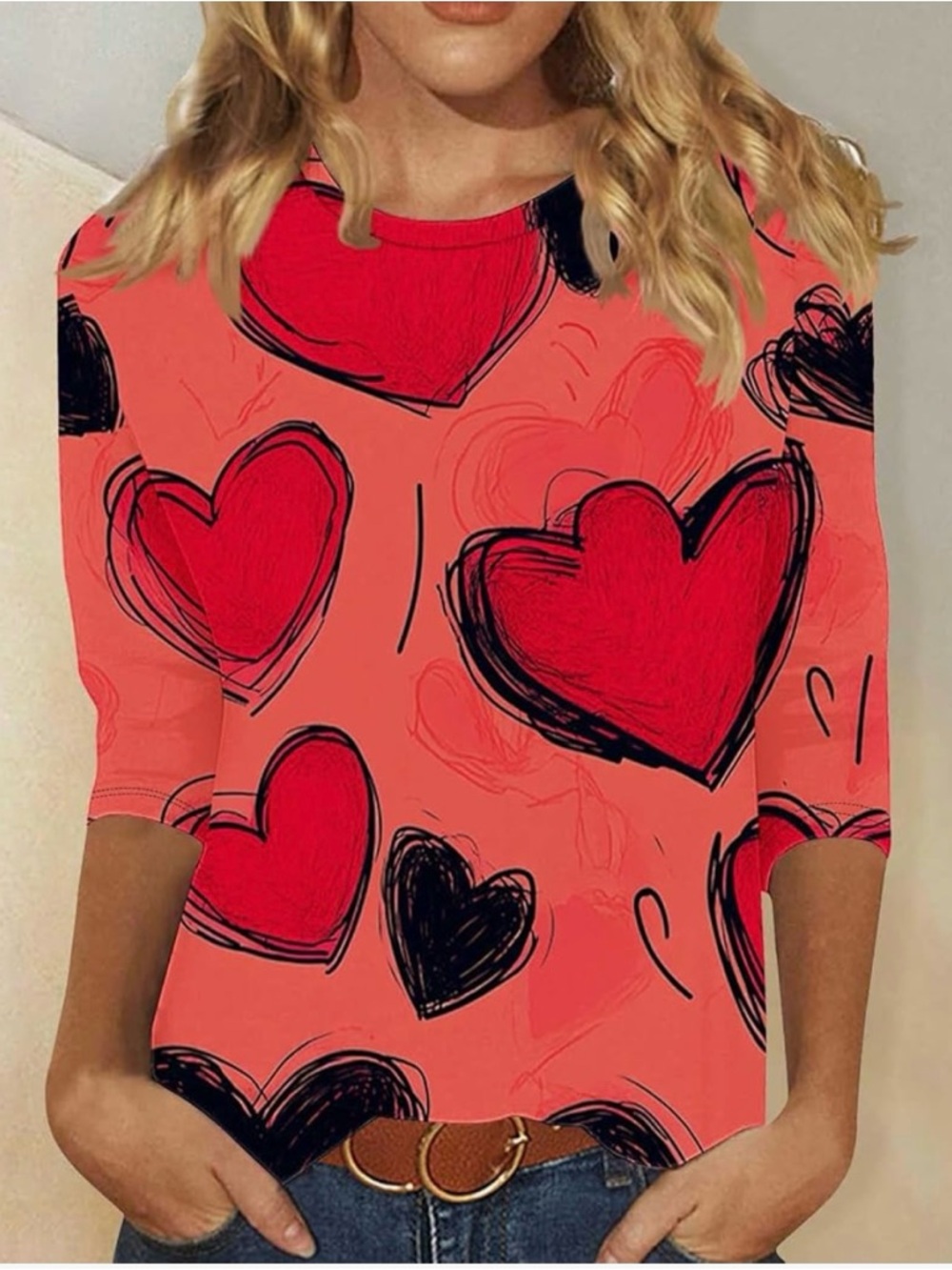 Heart Print shirt